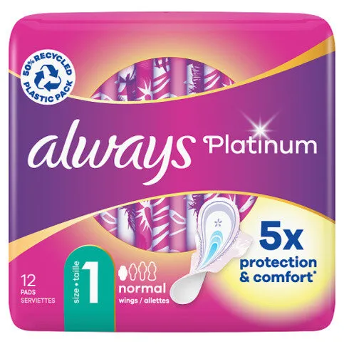 Always Platinum Pads Normal Plus 12pk