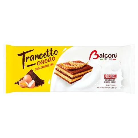 Balconi Trancetto Cacao Cocoa Cream Filling 10 x 28g (280g)
