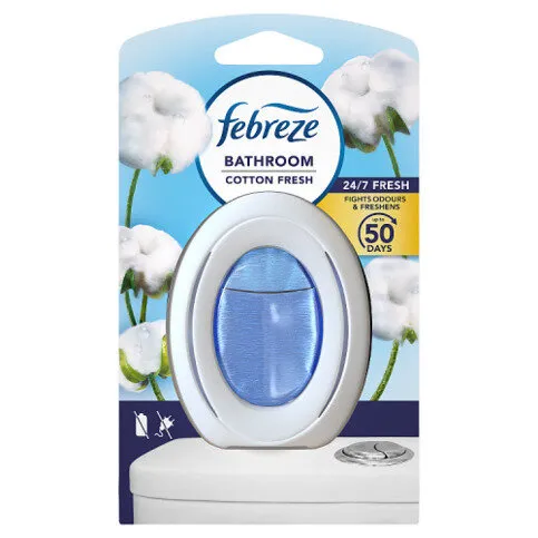 Febreze Bathroom, Continuous Air Freshener Cotton Fresh,  1 Unit, Fights Odour & Freshens