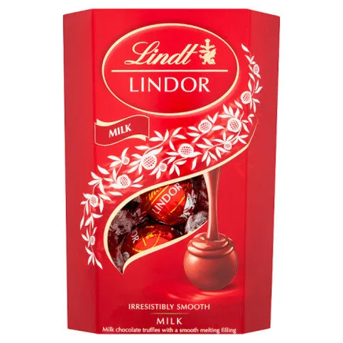 Lindt Lindor Milk Chocolate Truffles Box 200g