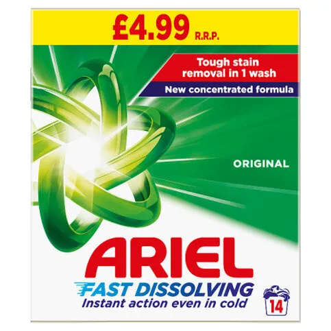 Ariel Fast Dissolving Washing Powder  700g, 14 Washes, Original