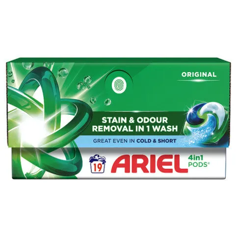 Ariel 4in1 PODS®, Washing Liquid Capsules 19 Washes