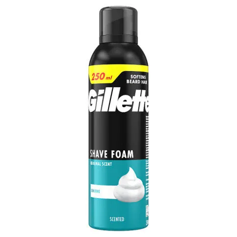 Gillette Classic Sensitive Shave Foam, For Sensitive Skin, 250ml