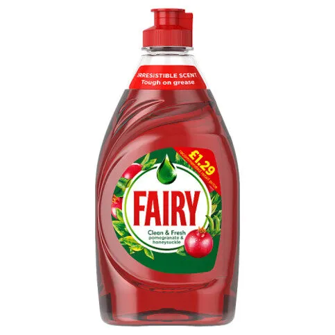 Fairy Clean & Fresh Washing Up Liquid Pomegranate & Grapefruit 383ML