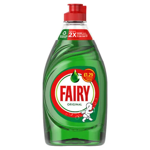 Fairy Original Washing Up Liquid Green with LiftAction 383ML