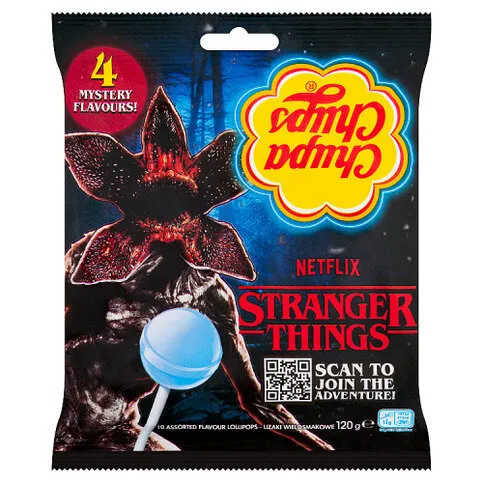 Chupa Chups Stranger Things Assorted Flavour Lollipops 10 x 120g