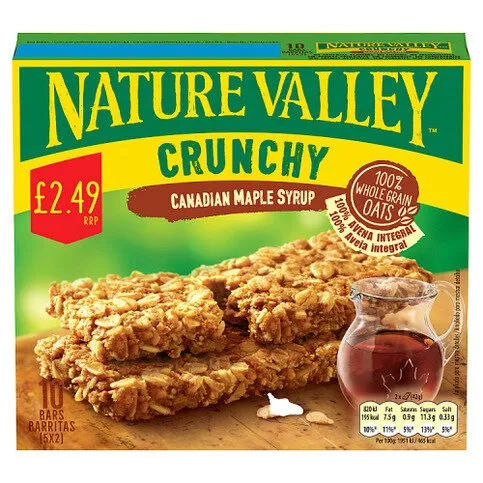 Nature Valley Crunch Canadian Maple Syrup Bars 5 x 42g (210g)