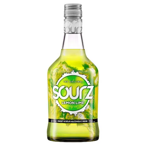 Sourz The Original Lemon Lime Sweet & Sour Alcoholic Drink 70cl