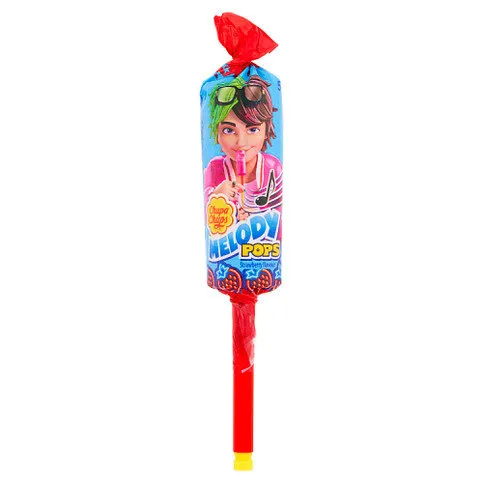 Chupa Chups Melody Pops Strawberry Flavour 15g
