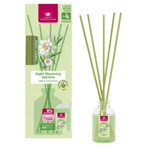 Cristalinas Night Blooming Jasmine Reed Diffuser 25ml