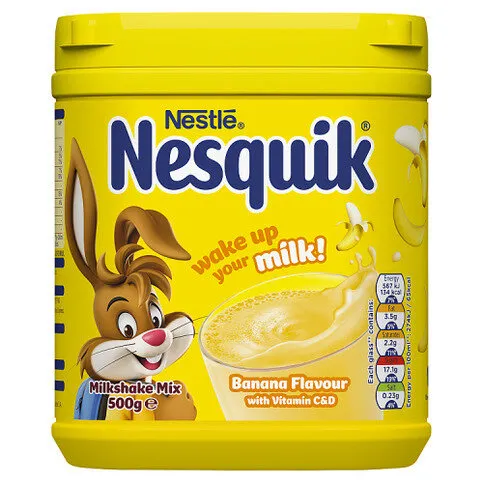 Nesquik® Banana Milkshake Powder 500g Tub