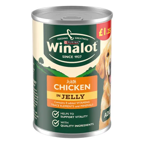 Winalot Classics Mixed in Jelly Chicken Wet Dog Food 400g