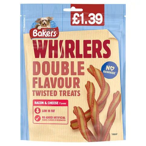 Bakers Whirlers Bacon & Cheese Flavour 130g