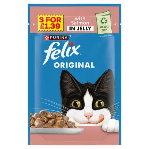 Felix Original Salmon Wet Cat Food 85g