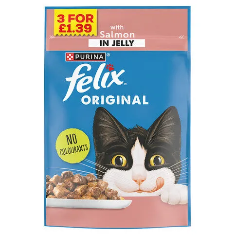 Felix Original with Salmon in Jelly 85g