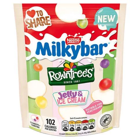 Milkybar Rowntree's Jelly & Ice Cream 95g