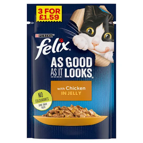 Felix As Good As It Looks with Chicken in Jelly 85g