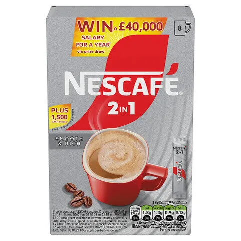 Nescafé 2 in 1 8 x 9g (72g)
