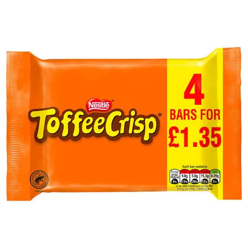 Toffee Crisp 4 x 31g (124g)