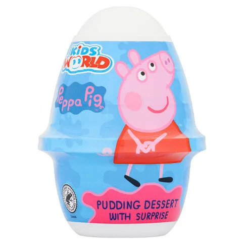 Peppa Pig Kids World Pudding Dessert with Surprise 70g