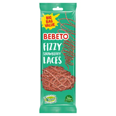 Bebeto Fizzy Strawberry Laces