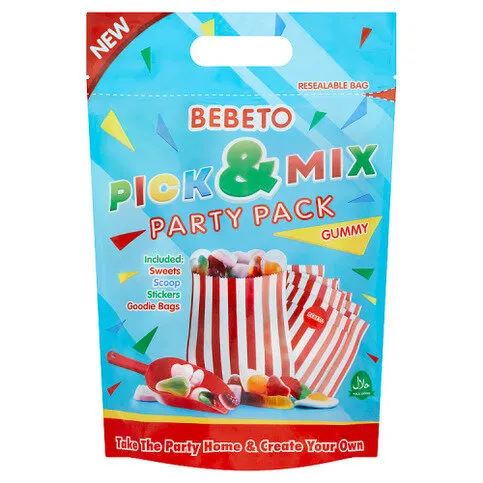 Bebeto Pick & Mix Party Pack Gummy 750g