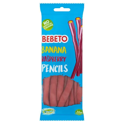 Bebeto Banana Raspberry Pencils 160g