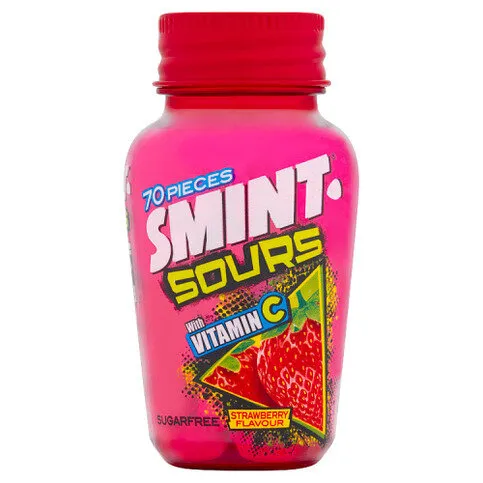 Smint Sours Strawberry Flavour 49g