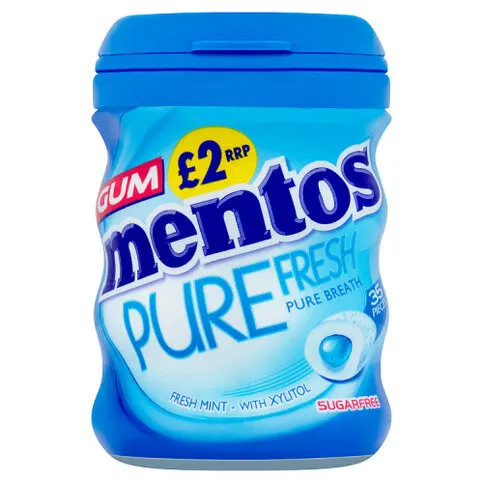 Mentos Pure Fresh Mint 35 Gum Pieces 70g