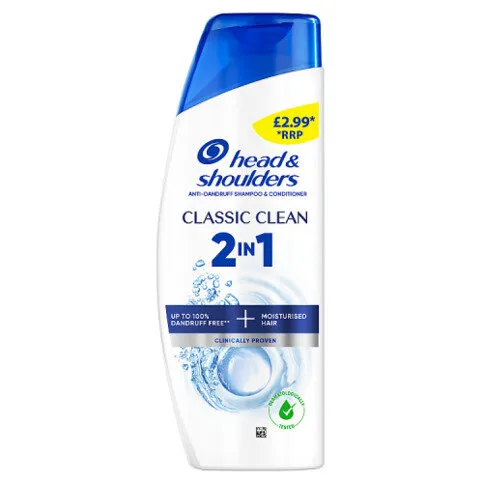 Head & Shoulders Classic Clean 2in1 Anti-Dandruff Shampoo and Conditioner 250ml