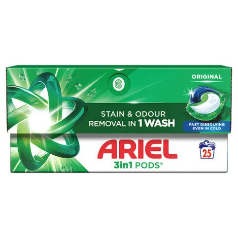 Ariel 3in1 PODS®, Washing Liquid Capsules 25 Washes