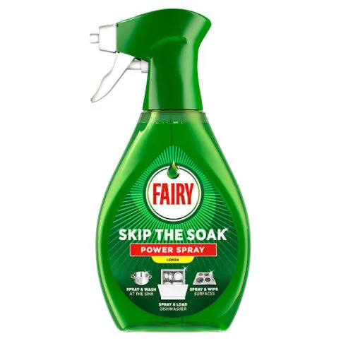 Fairy Skip The Soak Power Spray Lemon 500ml, Dish & Kitchen Spray, Pre-Treatment,