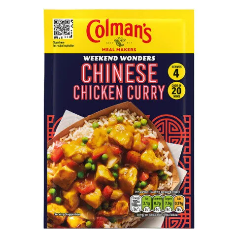 Colman's Weekend Wonders Meal Maker recipe mix Chinese Chicken Curry 47 g 