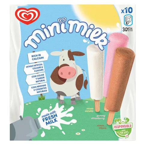Heartbrand  Ice Cream Mini Milk 10x 35 ml 
