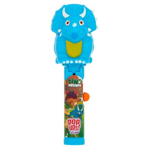 Bip Dino & Friends Pор Ups! Strawberry Flavour Lollipop 10g