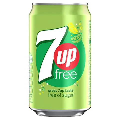 7UP Free Lemon & Lime Can 330ml