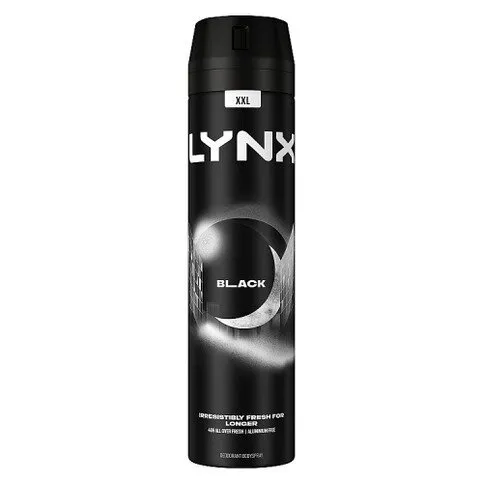 Lynx Aerosol Body Spray Black 250 ml