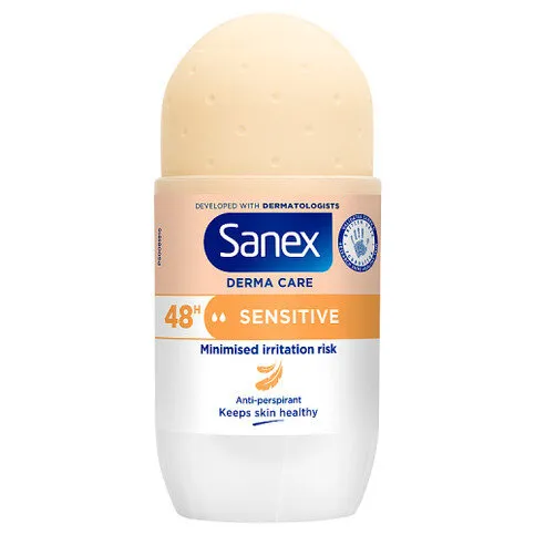Sanex Derma Care Sensitive 48h Antiperspirant Roll-On Deodorant 50ml