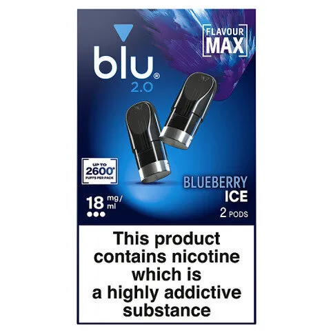 blu 2.0 Blueberry Ice Pods 18mg/ml 2 x 1.9ml