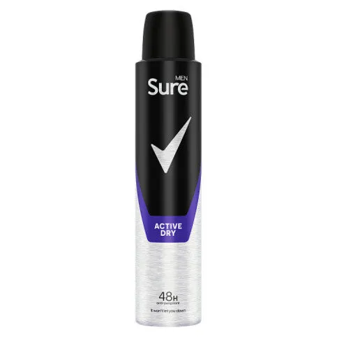 Sure Men  Anti-Perspirant Aerosol Active Dry 200 ml 