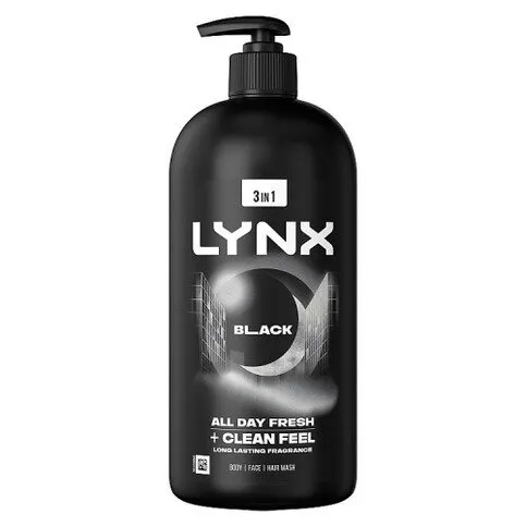 LYNX SHOWER GEL BLACK 900ML
