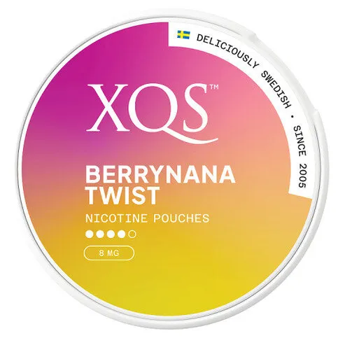 XQS 20 Berrynana Twist Nicotine Pouches 8mg