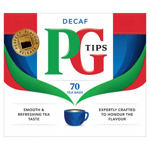PG Tips 70 Decaf Tea Bags 203g