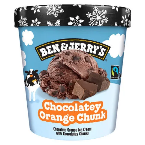 Ben & Jerry's  Ice Cream Tub Chocolatey Orange Chunk 465ml 