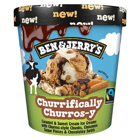 Ben & Jerry's Churrifically Churros-y Ice Cream Tub 465 ML