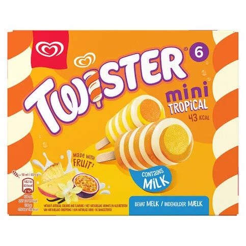Heartbrand Twister Mini Tropical Ice Lolly 6x 50 ml