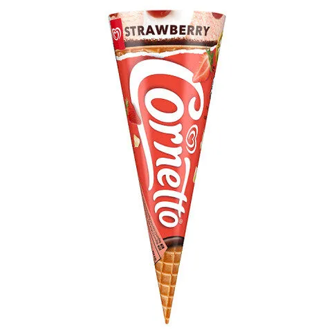 Cornetto Strawberry Ice cream cone 120 ml