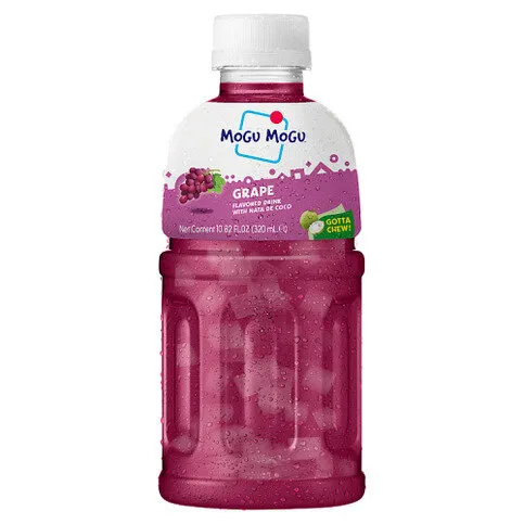 Mogu Mogu Grape Flavoured Drink with Nata de Coco 320ml