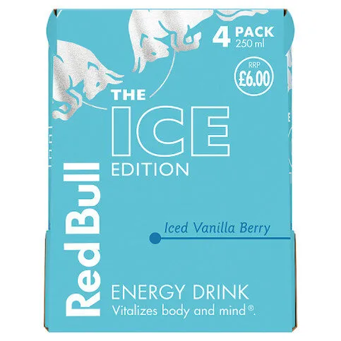 Red Bull The Ice Edition Iced Vanilla Berry Energy Drink 4 x 250ml