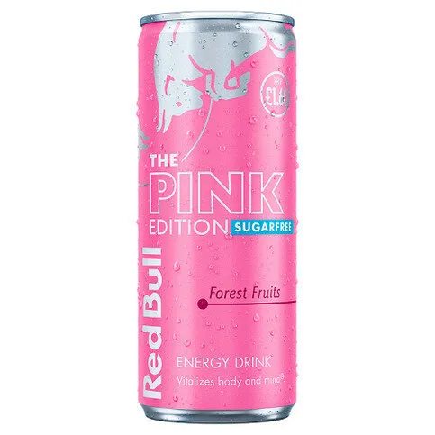 Red Bull The Pink Edition Sugarfree Forest Fruits Energy Drink 250ml
